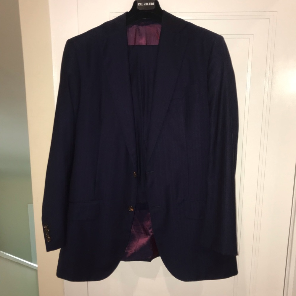 Navy striped Alberto & Pasquale suit